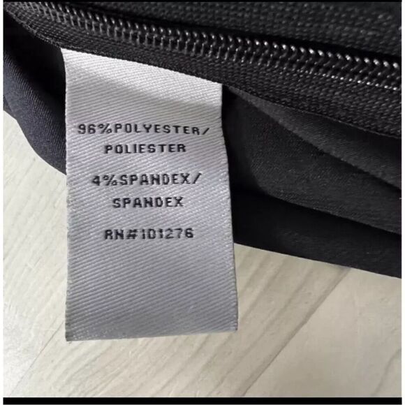 ECI New York Black Soft Satin Rhinestone Bell-Sleeve Blouse Size L Stretch Zip - Picture 10 of 12